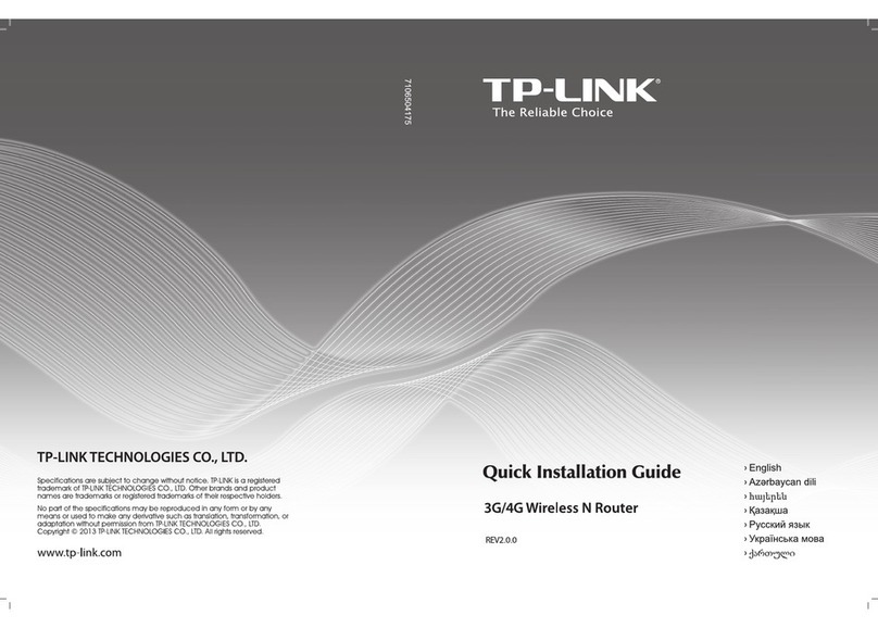 TP-Link TL-MR3220 User manual