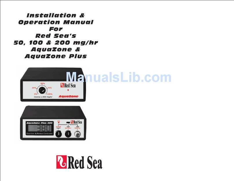 Red Sea aquazone Installation & operation manual