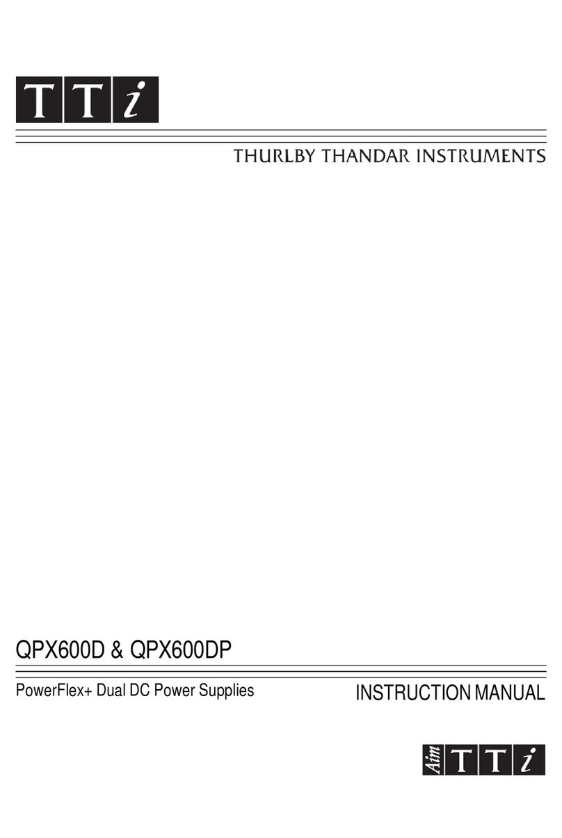 TTI QPX600D User manual