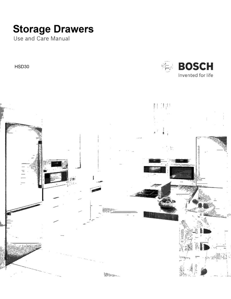 Bosch HSD30 use and care manual