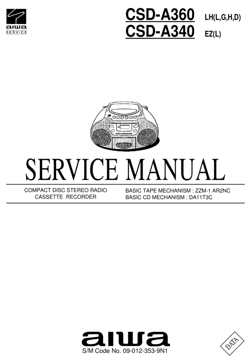 Aiwa CSD-A360LHL User manual