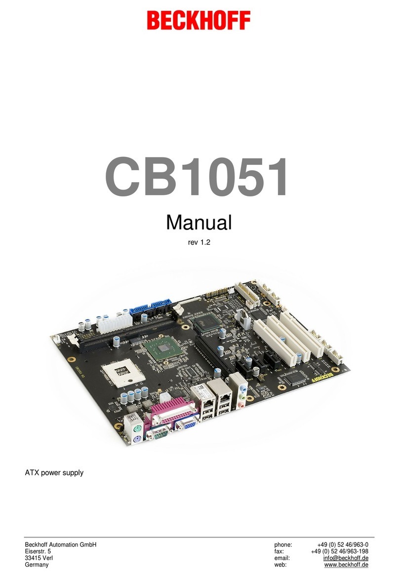 Beckhoff CB1051 User manual Beckhoff CB1051 User manual