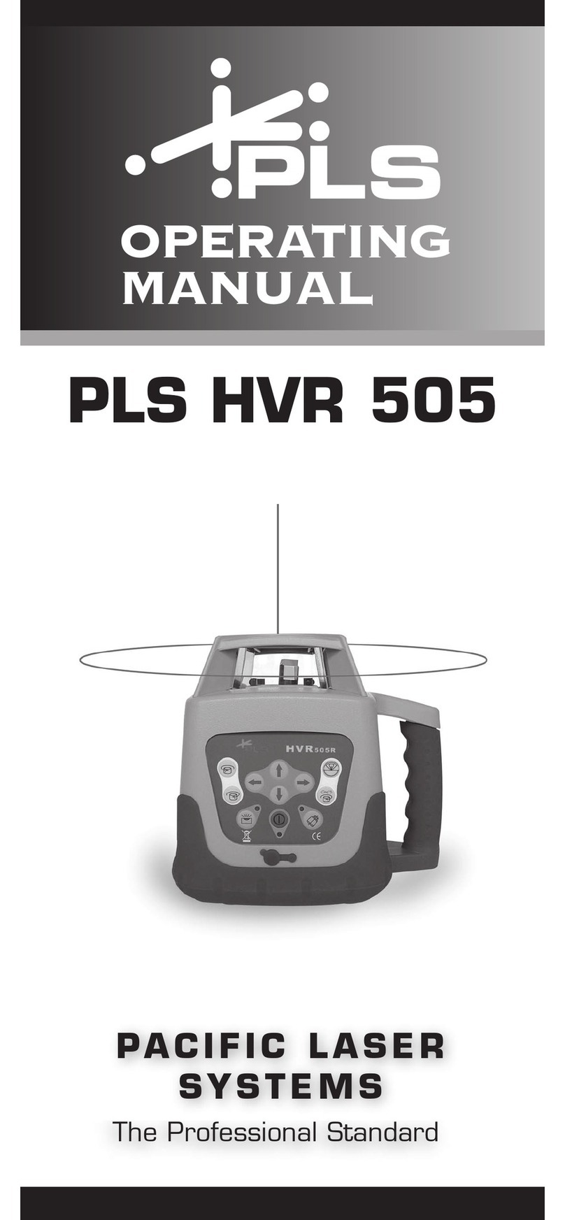 PLS HVR 505 operating manual