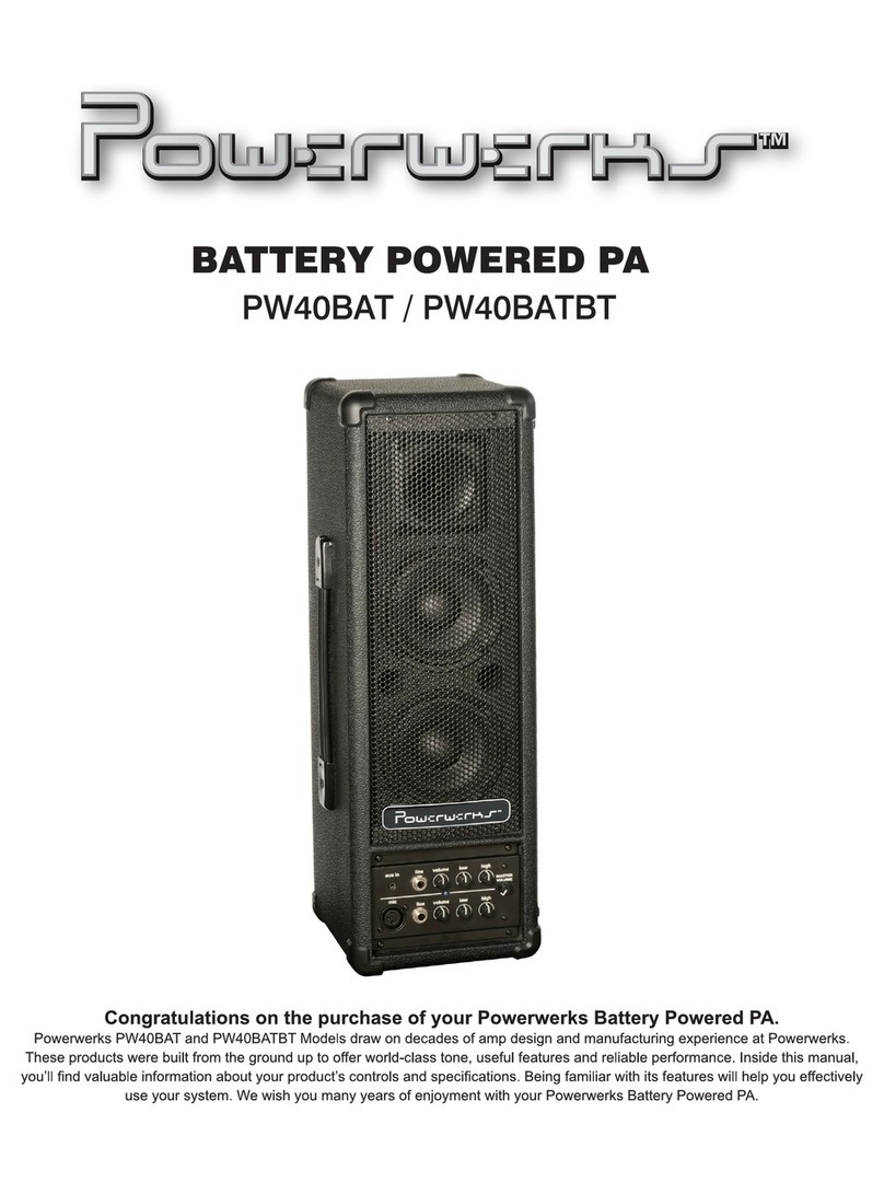 Powerwerks PW40BAT User manual