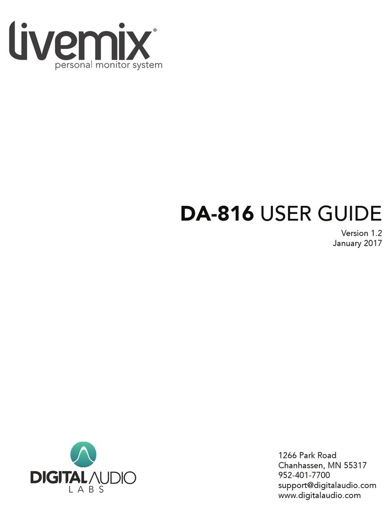 Digital Audio Labs LIVEMIX DA-816 user guide