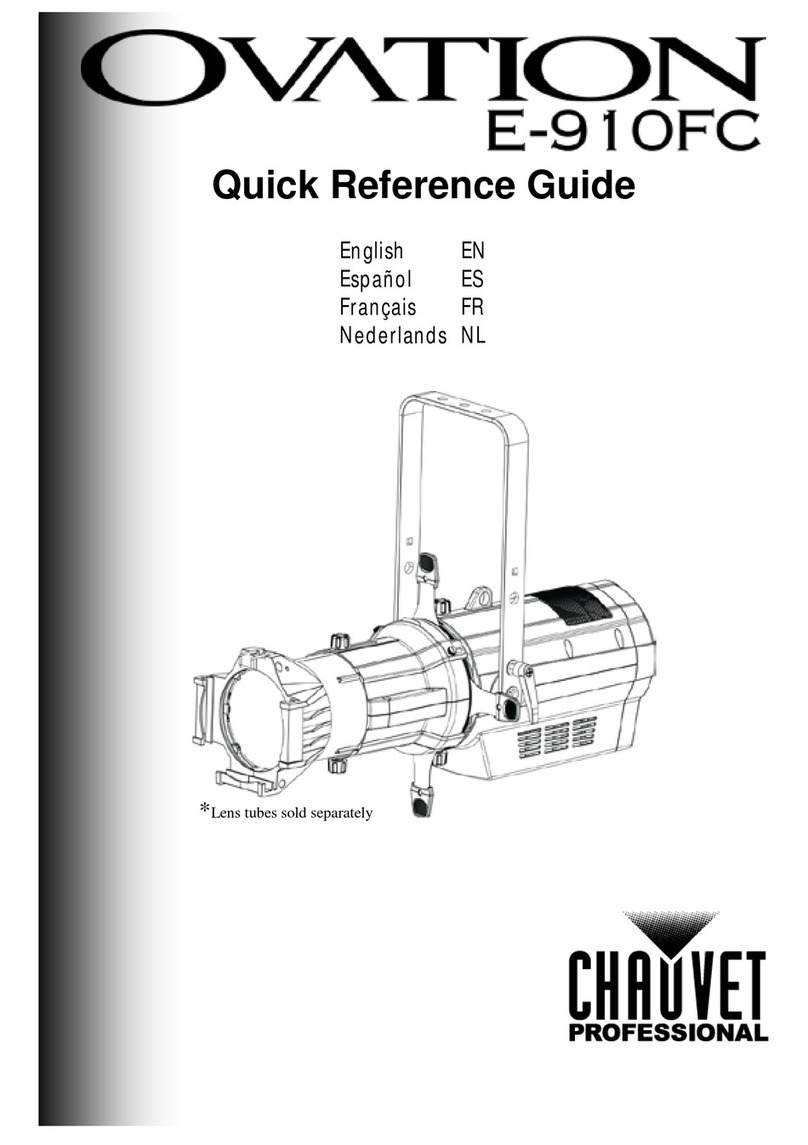 Chauvet Ovation E-910FC Quick reference guide