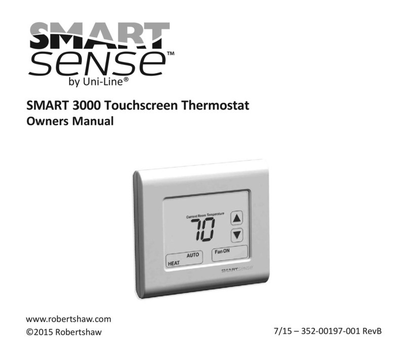 Robertshaw smart 3000 User manual