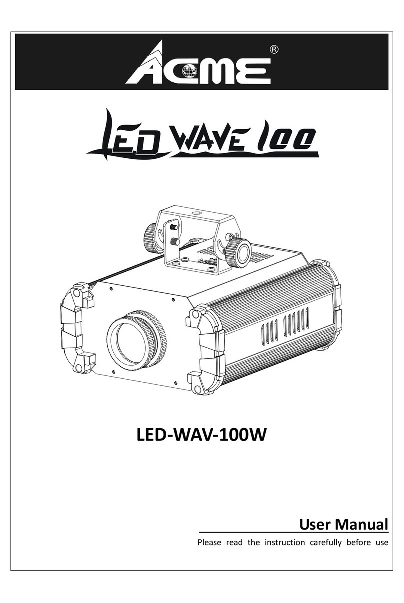 ACME LED WAVE 100 User manual ACME LED WAVE 100 User manual