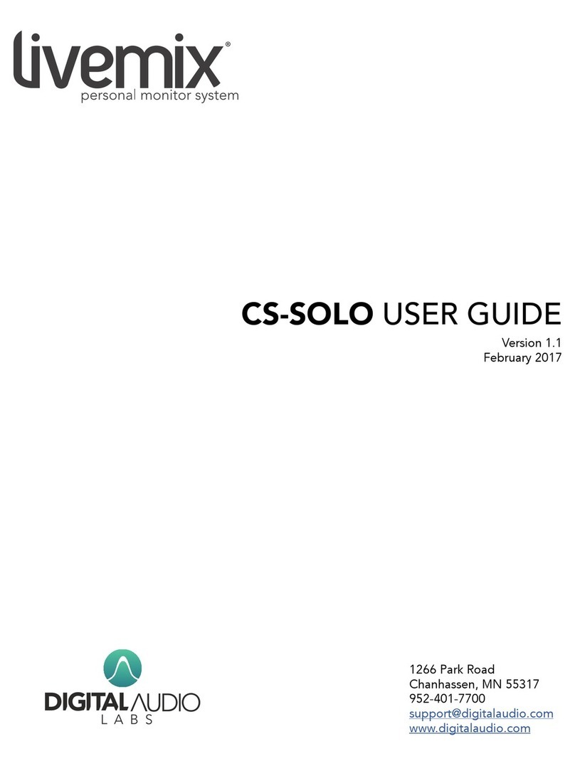 Digital Audio Labs LIVEMIX CS-SOLO user guide
