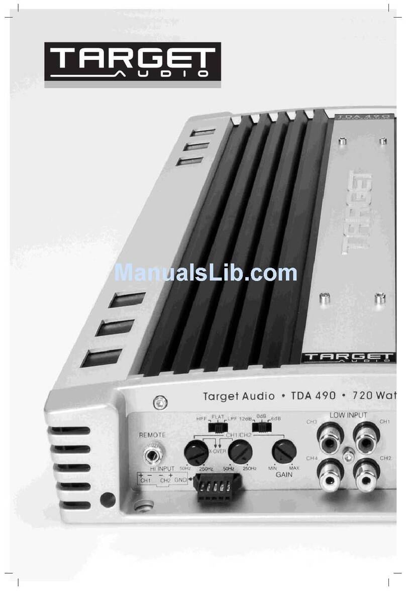 Target Audio TDA 270 instruction manual