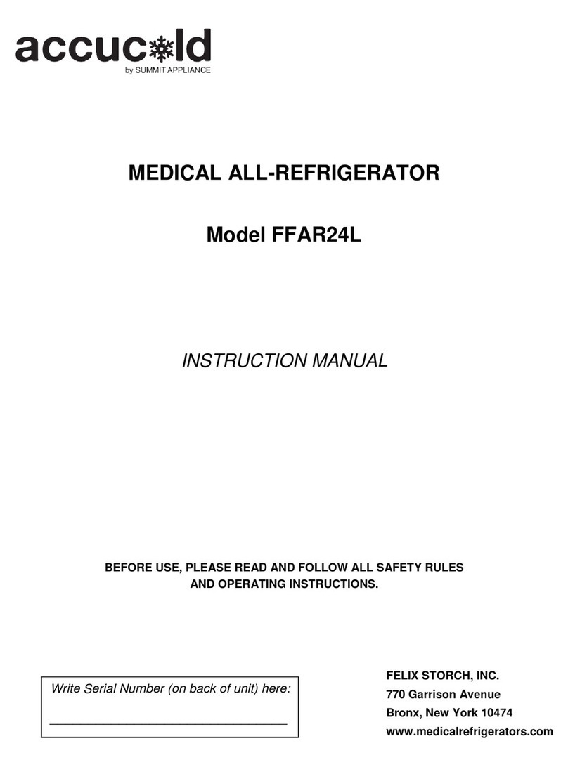 Accucold FFAR24L User manual