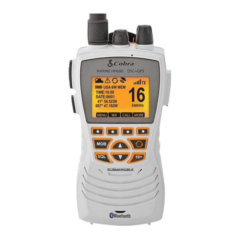 Cobra MR HH600W FLT GPS BT owner's manual