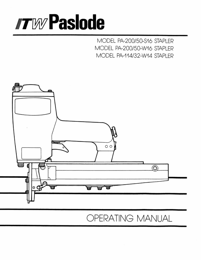 Paslode PA-200/50-S16 operating manual