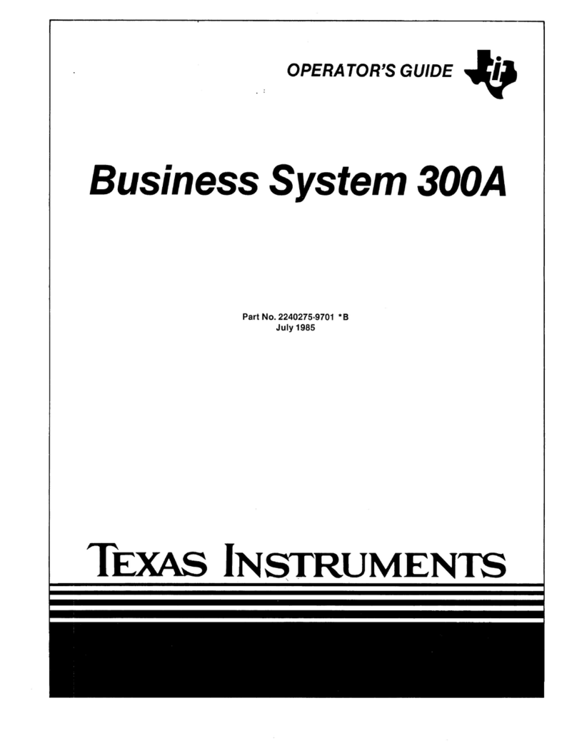 Texas Instruments Business System 300A Operator's guide