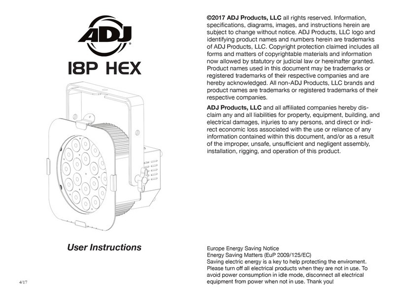 ADJ 18P HEX IP User manual