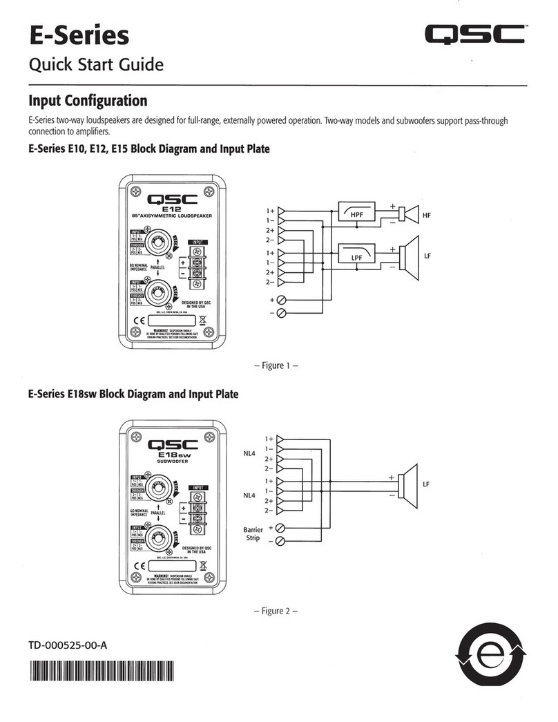 QSC E 12 User manual