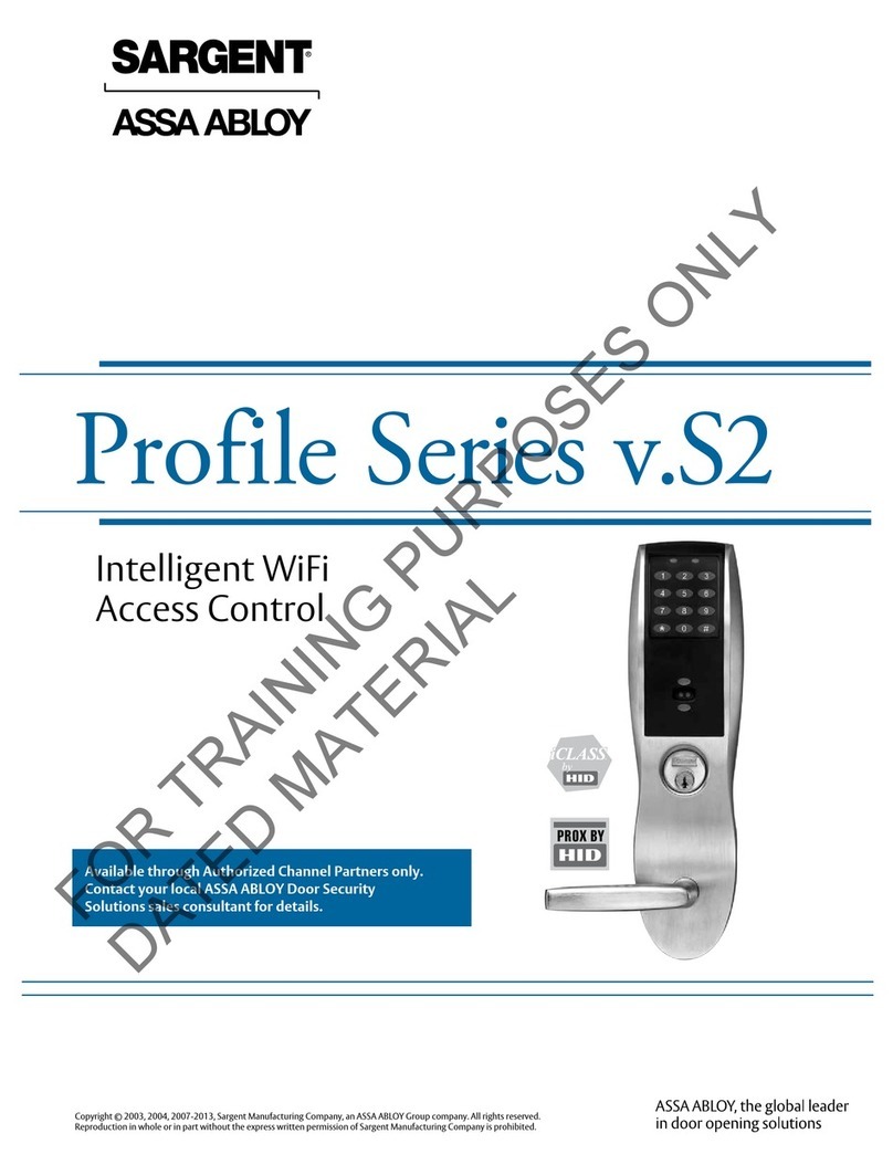 Assa Abloy Profile S2-PA user manual