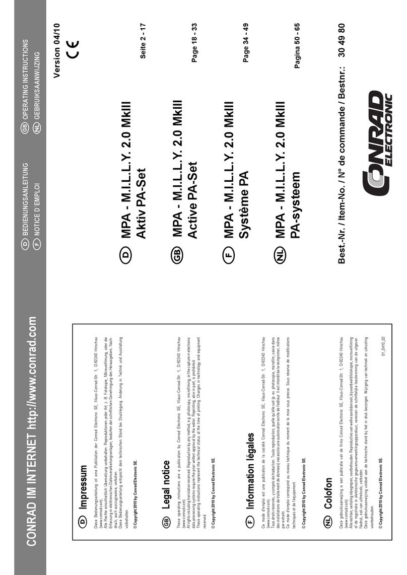 Conrad MPA - M.I.L.L.Y. 2.0 MkIII operating instructions