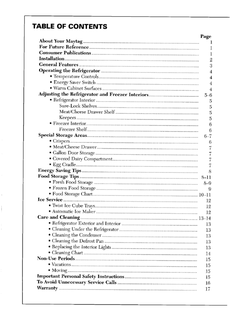 Maytag RTC1500AAL-CH01A Operating instructions