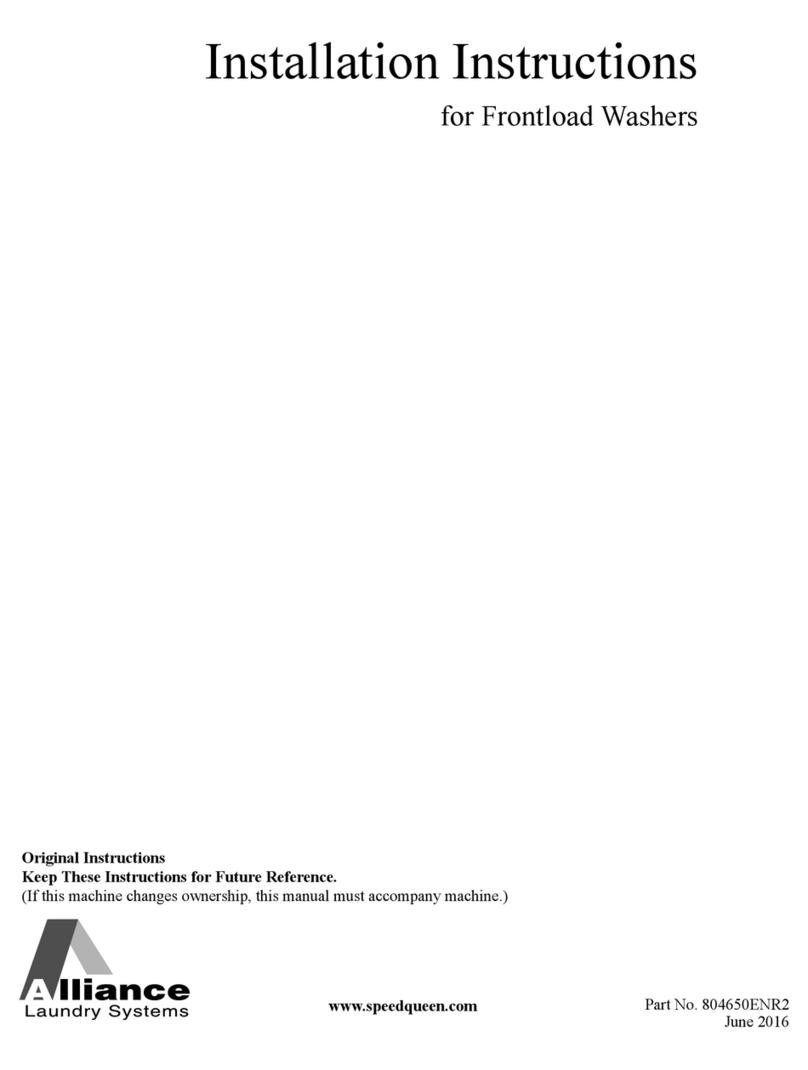Alliance Laundry Systems AFNE9BSP113TN01 User manual Alliance Laundry Systems AFNE9BSP113TN01 User manual