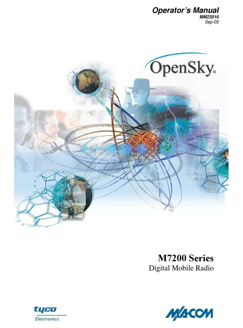 Tyco Electronics M/A-COM M7200 Series User manual