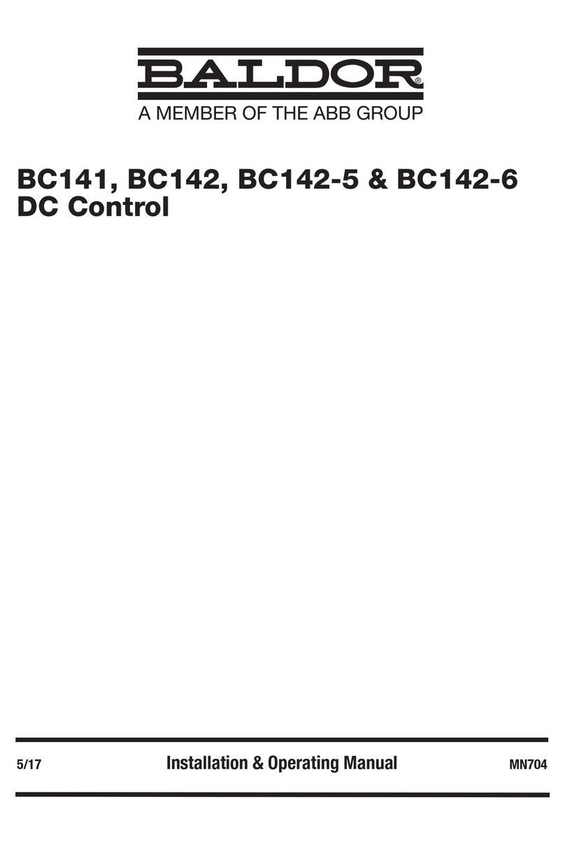 Baldor BC141 Installation instructions