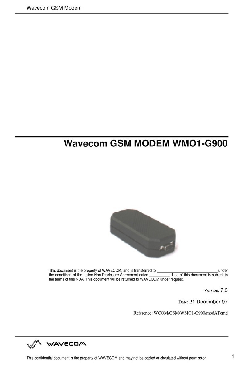 Wavecom WMO1-G900 user manual