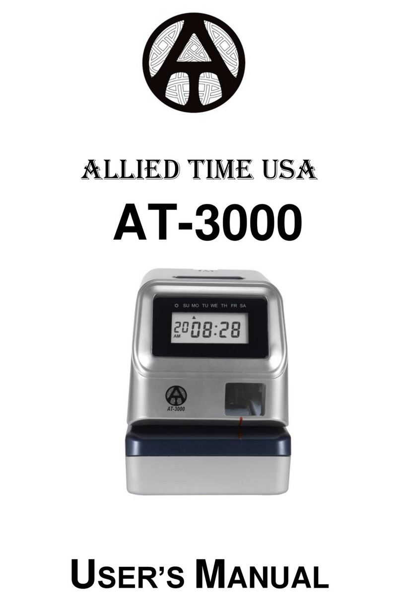 ALLIED TIME AT-3000 user manual ALLIED TIME AT-3000 user manual