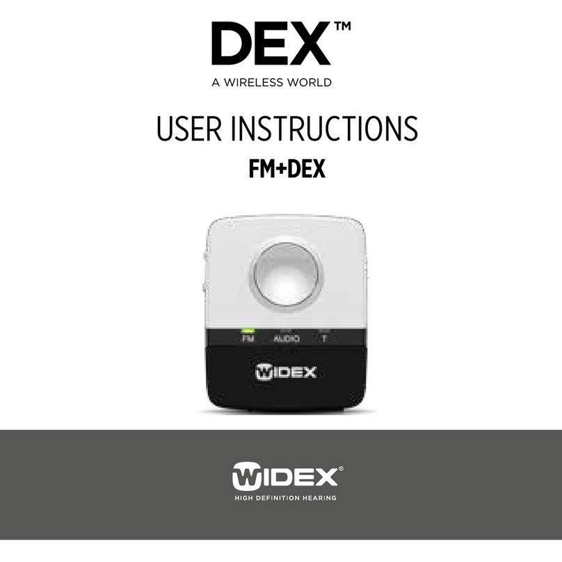 Widex FM+DEX User instructions
