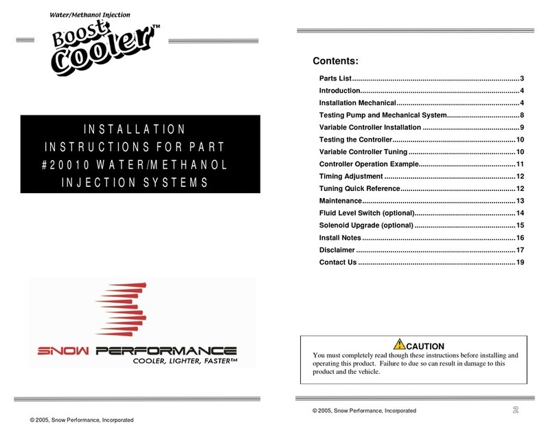Snow Performance 20010 installation instructions
