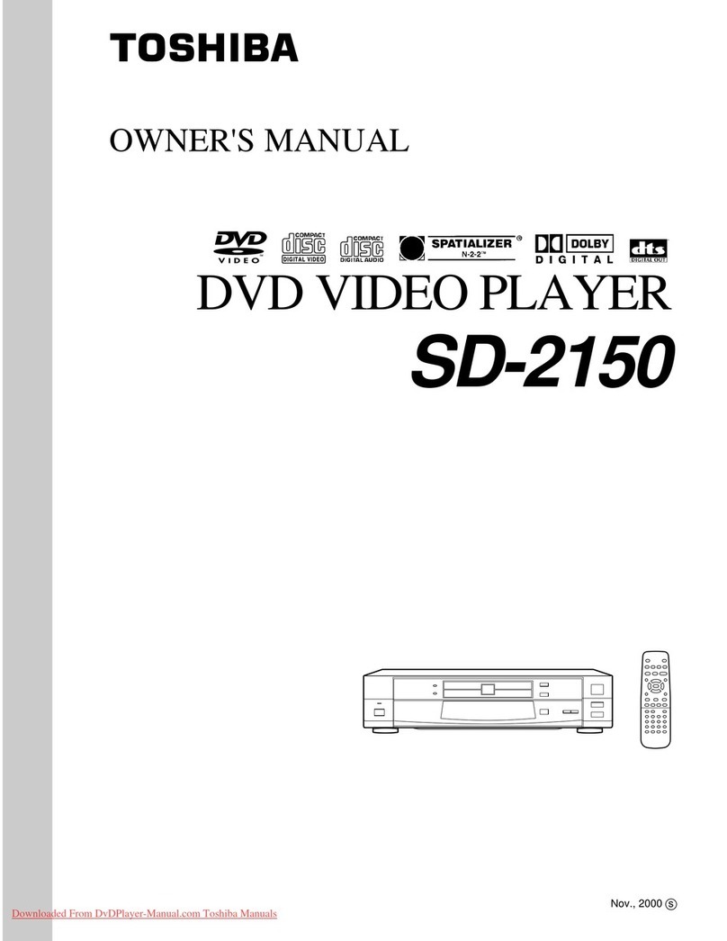 Toshiba SD-2150 User manual