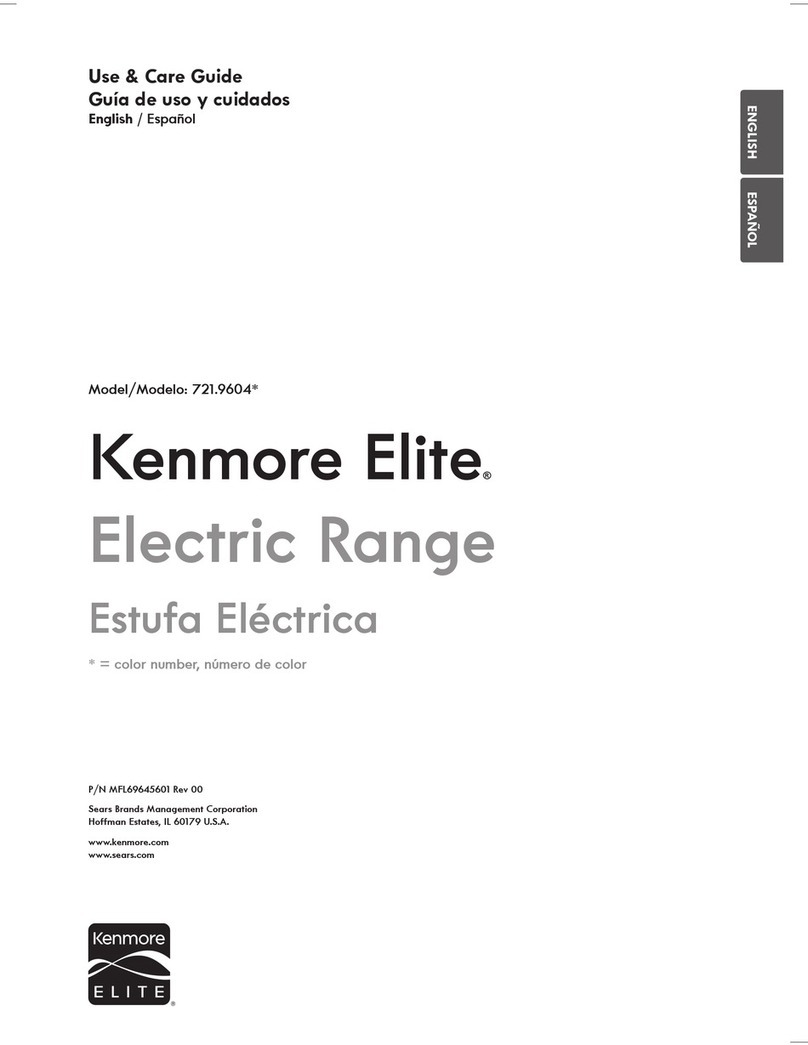 Kenmore 721.9604 series User manual