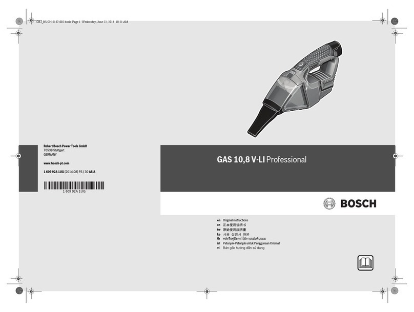Bosch GAS 10,8 V-LI User manual