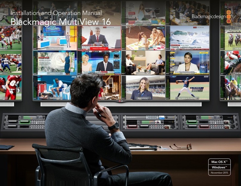 Blackmagicdesign MultiView 16 Installation and operaion manual