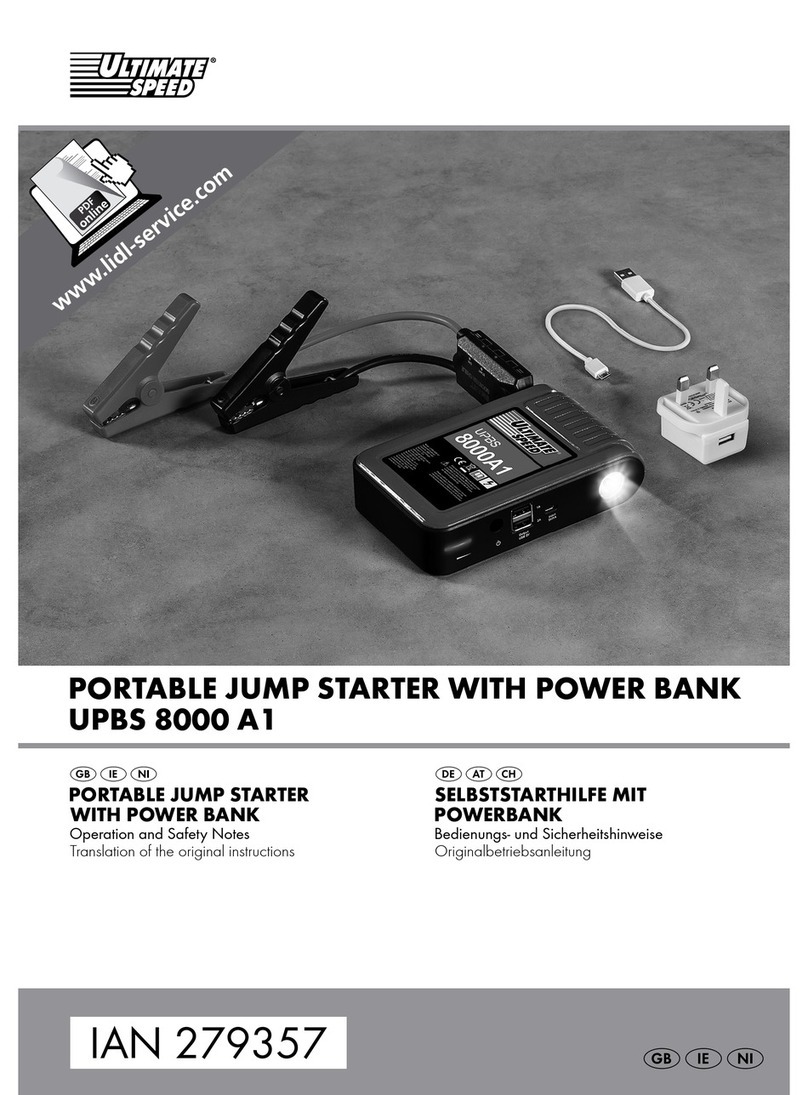 ULTIMATE SPEED UPBS 8000 A1 Operation manual