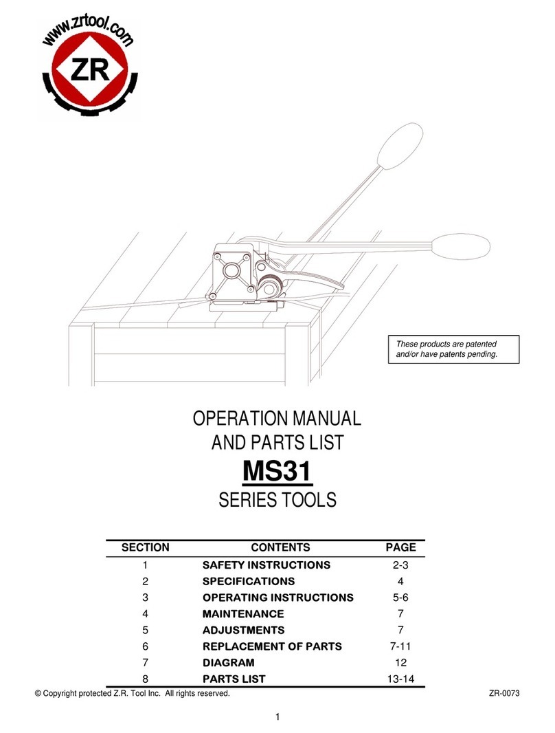 ZR MS31 series Operation manual