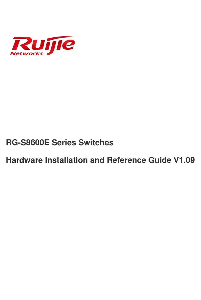 Ruijie Networks RG-S8605E Hardware  installation and reference guide