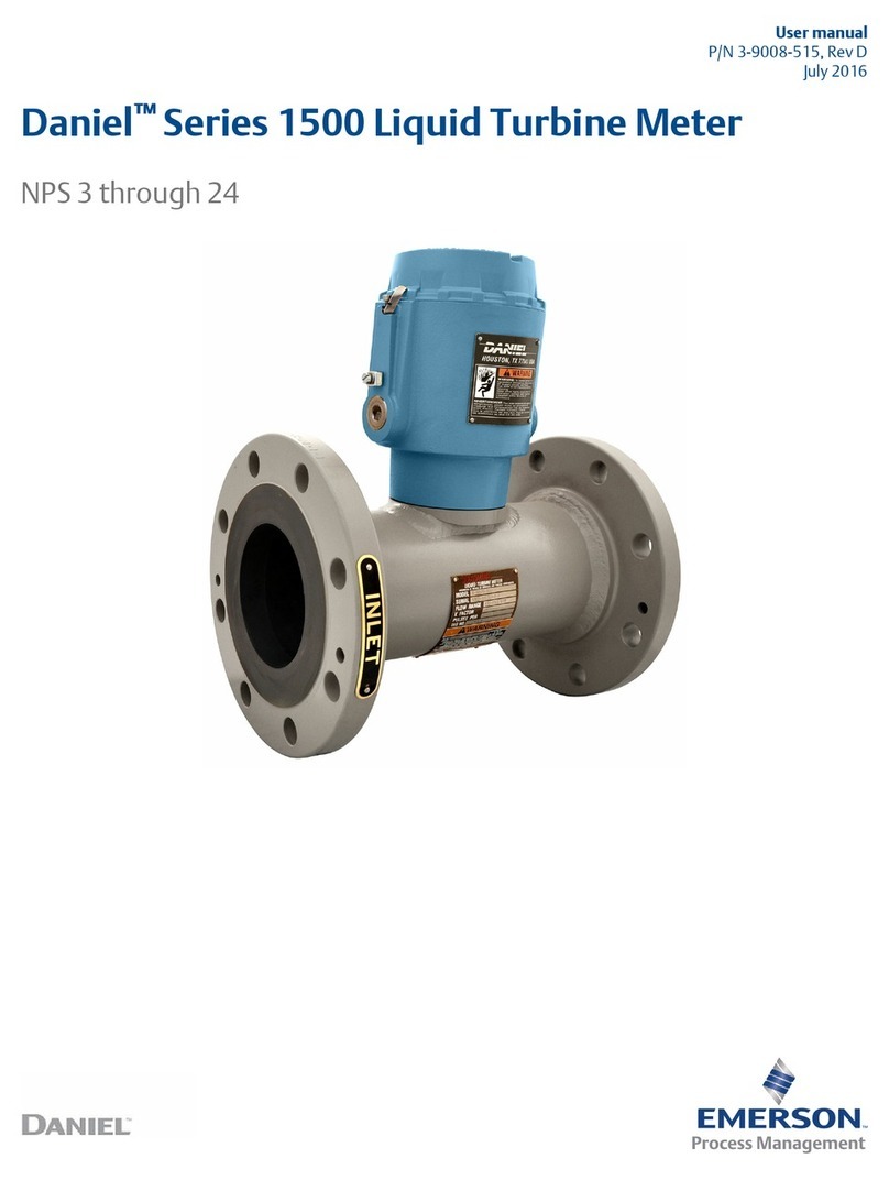 Emerson daniel 1500 series User manual