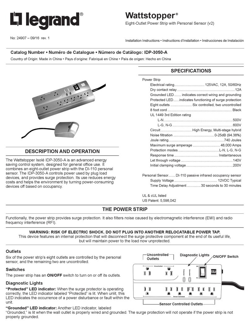 LEGRAND IDP-3050-A installation instructions