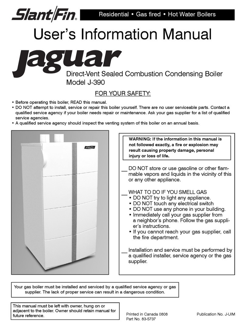 Slant/Fin J-390 User's information manual