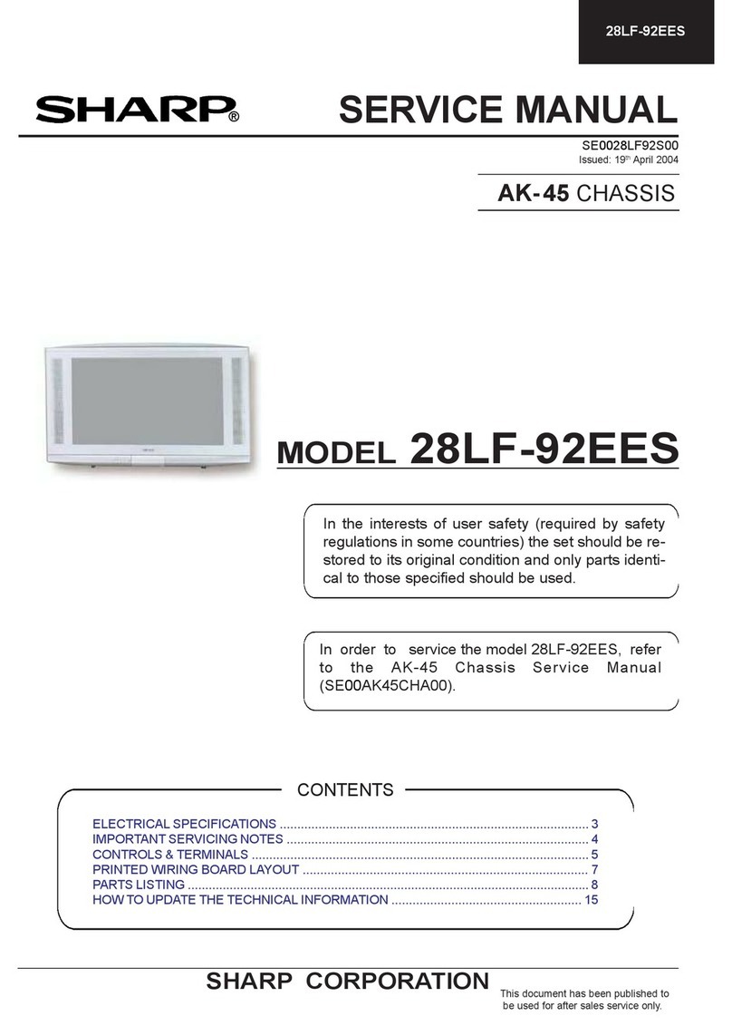 Sharp 28LF-92EES User manual