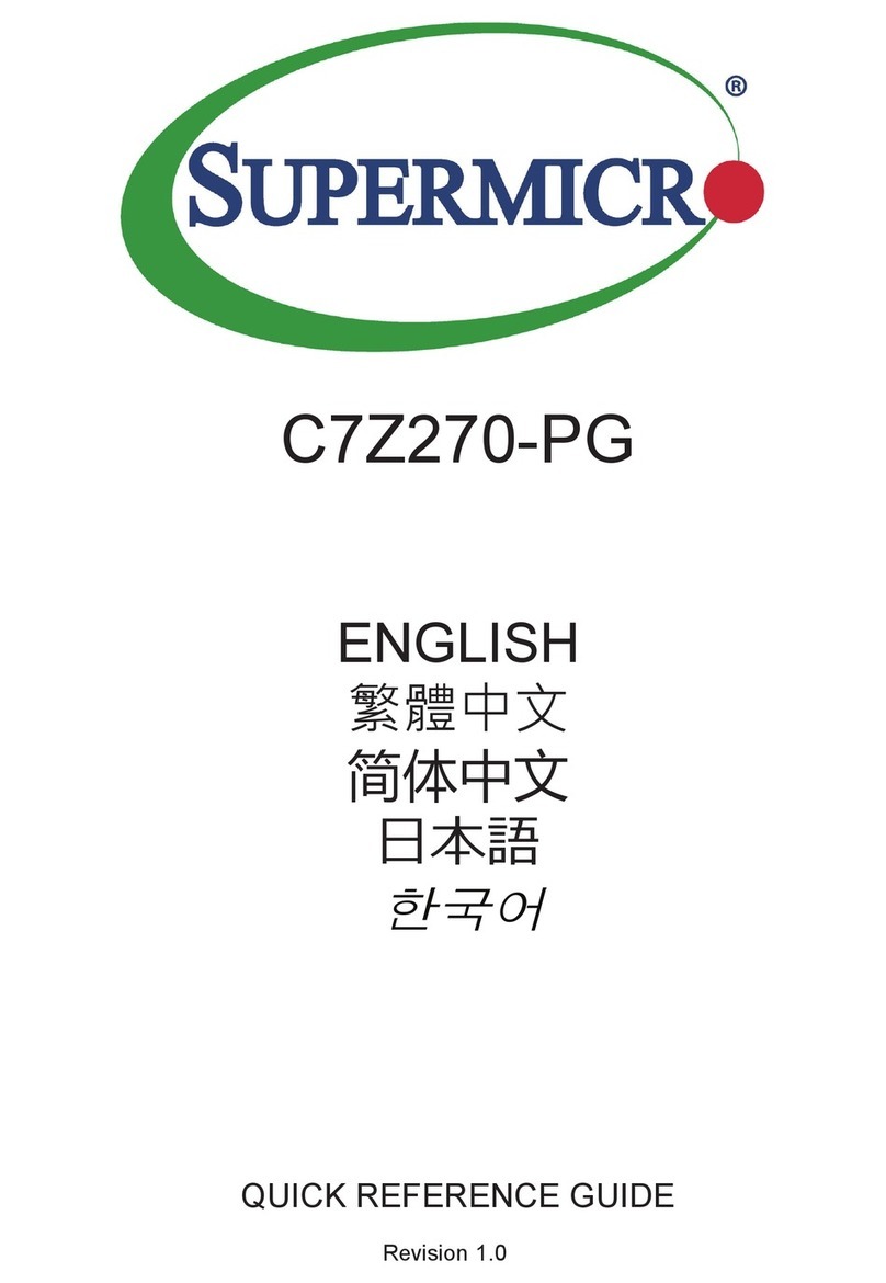 Supermicro C7Z270-PG Quick reference guide