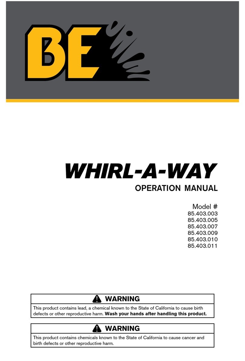 BE Whirl-A-Way 85.403.003 Operation manual