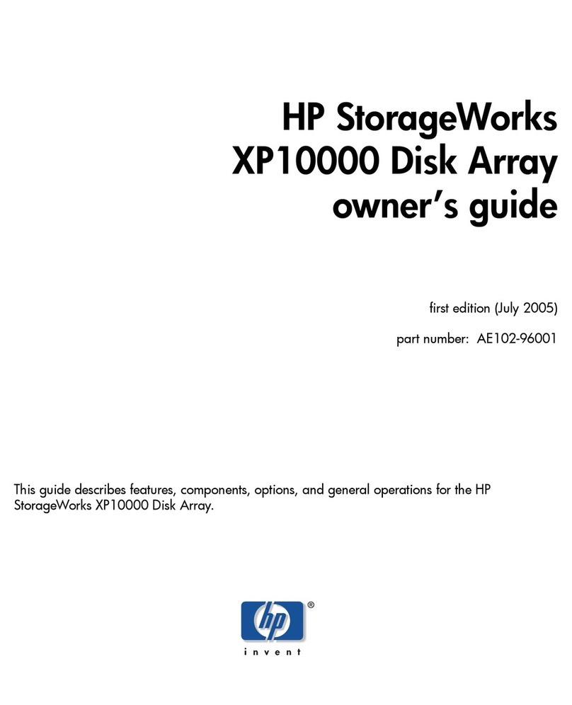 HP StorageWorks XP10000 - Disk Array User manual HP StorageWorks XP10000 - Disk Array User manual