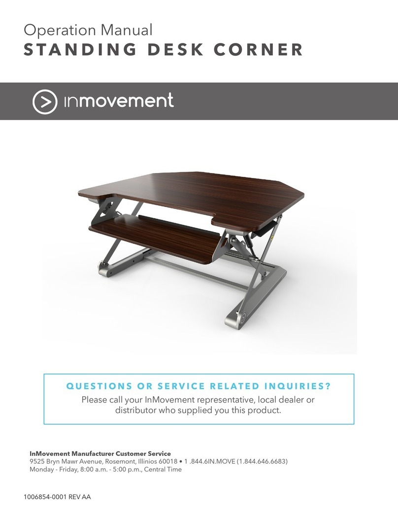 INMOVEMENT STANDING DESK CORNER Operation manual