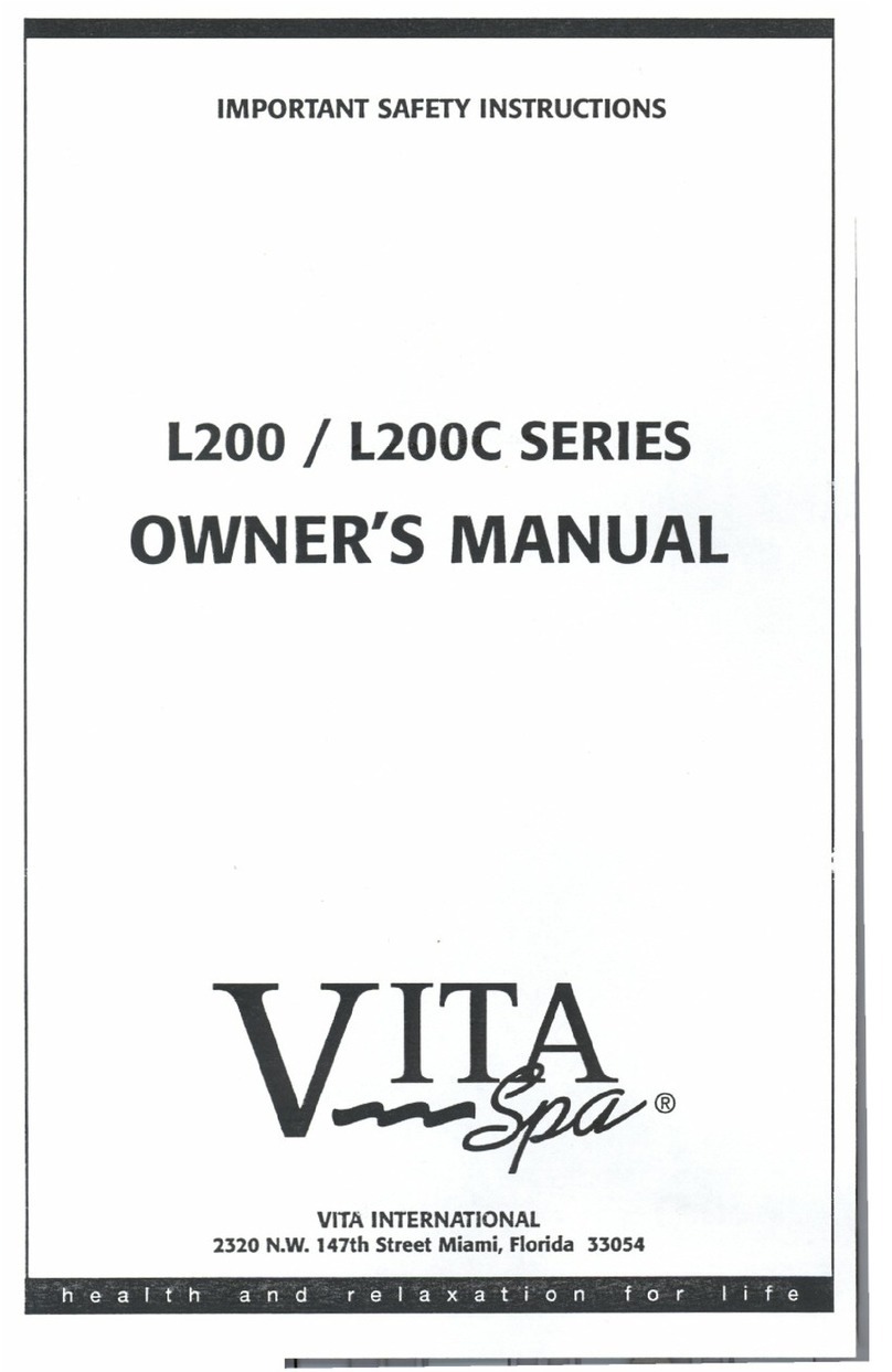 Vita Spa L200 series owner's manual