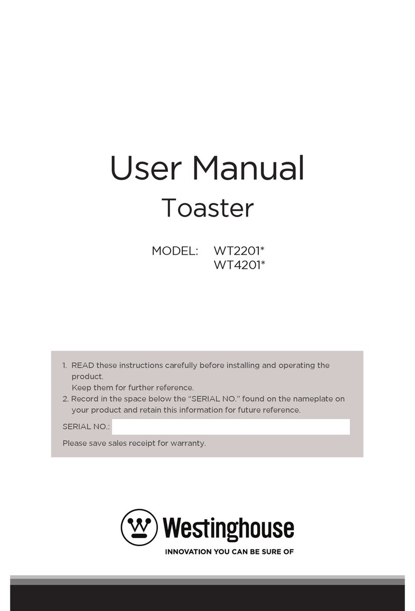 Westinghouse WT2201 SERIES User manual