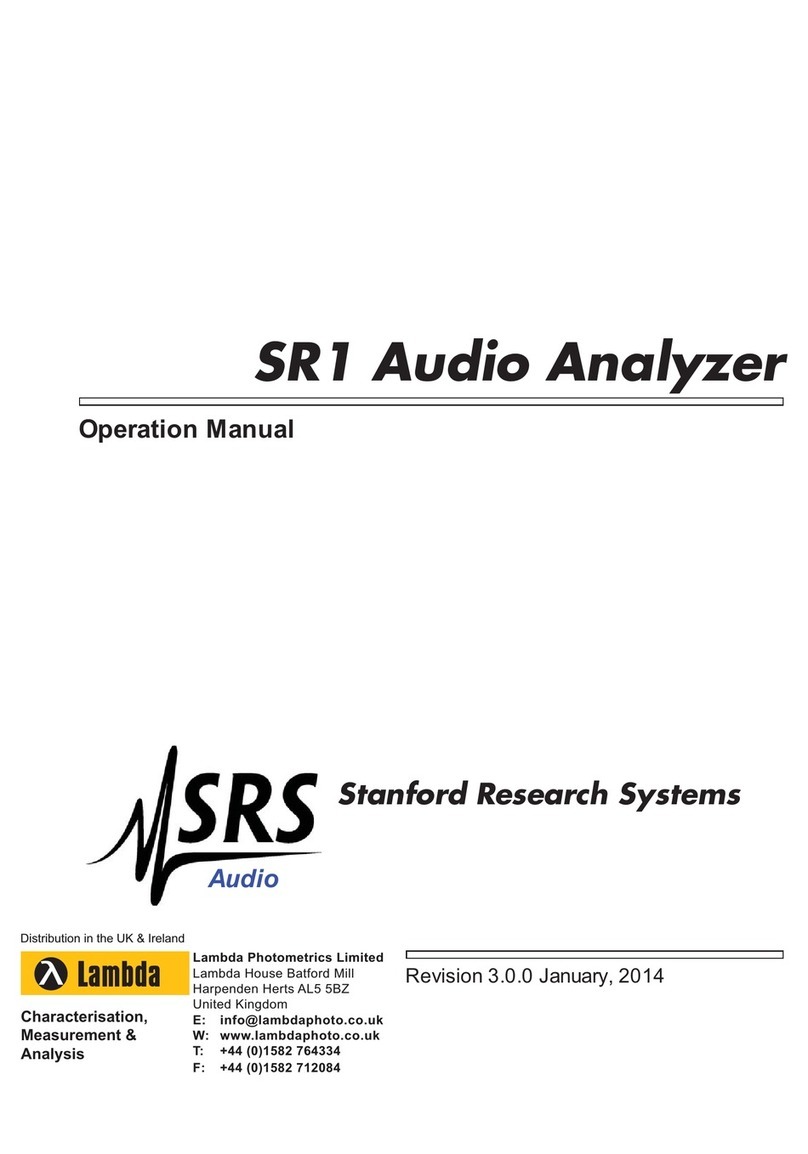 Lambda SR1 User manual