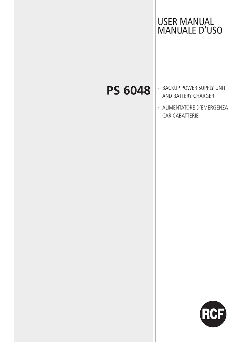RCF PS 6048 user manual
