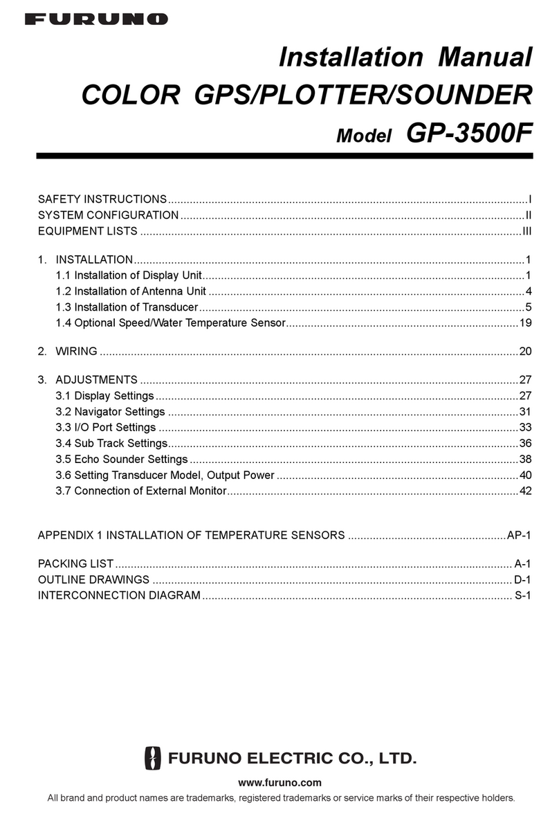 Furuno GP-3500F installation manual